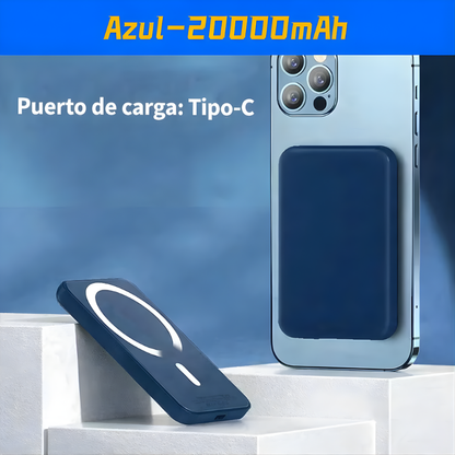 Power Bank Magnético 20.000 mAh MagSafe con Carga Inalámbrica, PD 22,5 W Fast Charge, Batería Externa para iPhone y Samsung