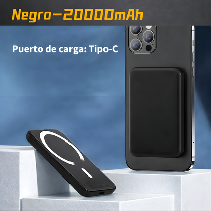 Power Bank Magnético 20.000 mAh MagSafe con Carga Inalámbrica, PD 22,5 W Fast Charge, Batería Externa para iPhone y Samsung