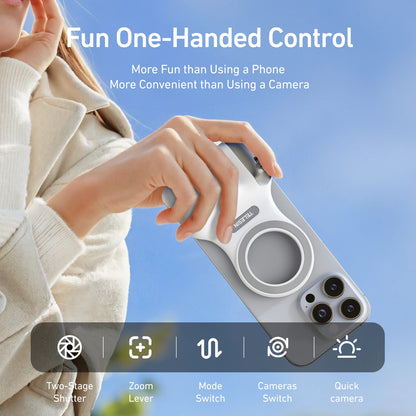 Magnetic Phone Camera Shoot Hand Grip Phone Holder Shooting Aid Remote Control Handle for Iphone HUAWEI SAMSUNG Phone