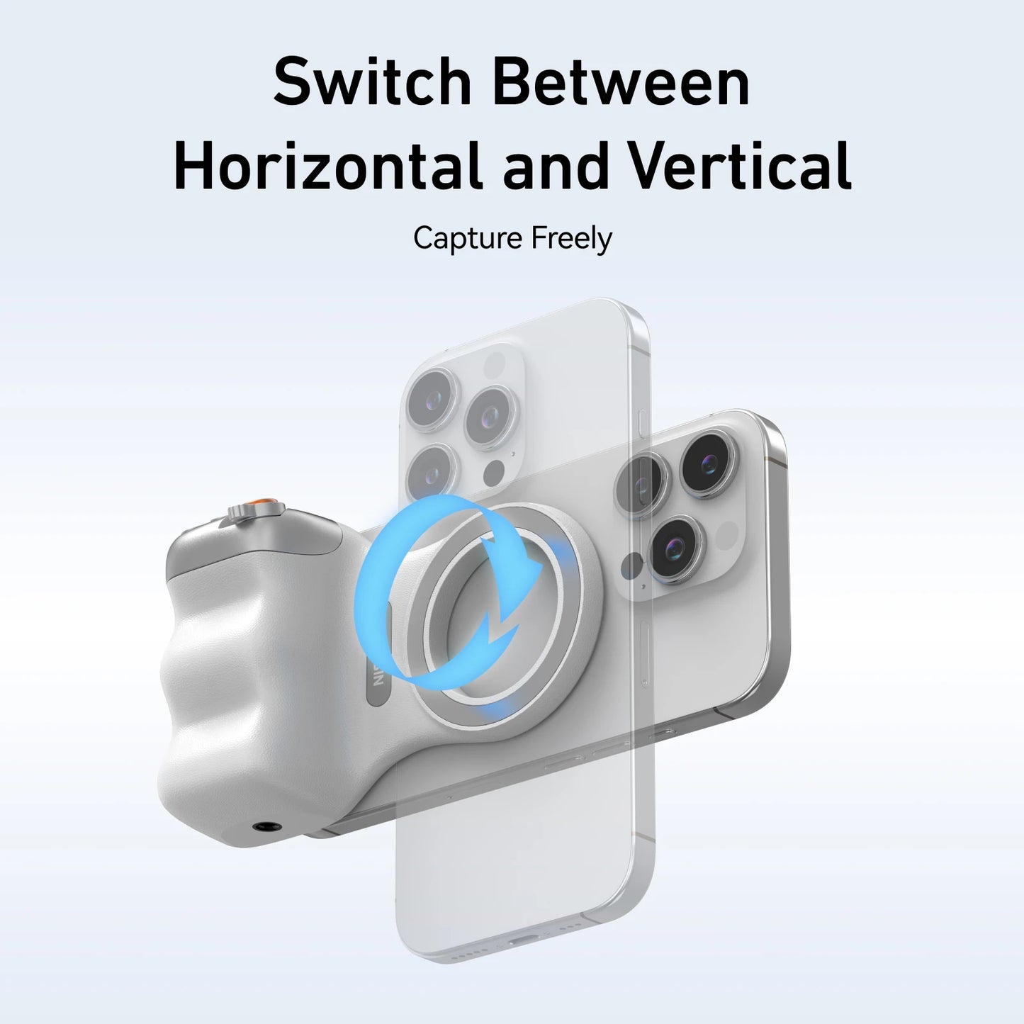 Magnetic Phone Camera Shoot Hand Grip Phone Holder Shooting Aid Remote Control Handle for Iphone HUAWEI SAMSUNG Phone